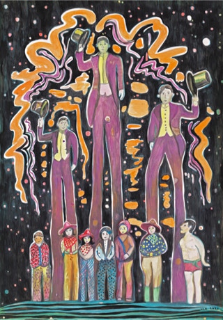 Balance, Ink on paper, 100 x 60 cm, 2020