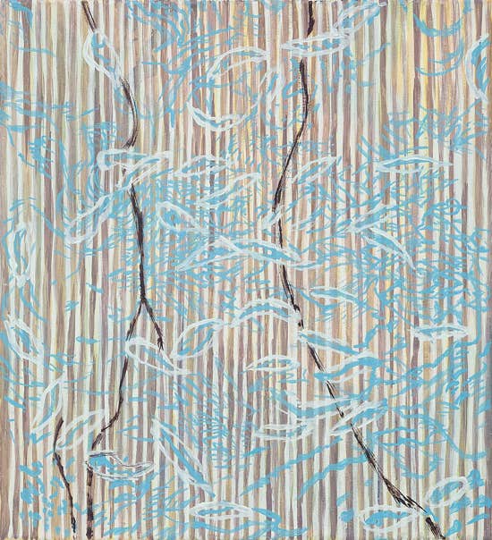 Bambus, Oil on canvas, 55 x 50 cm, 2001, Ute Fründt, Ute Fruendt