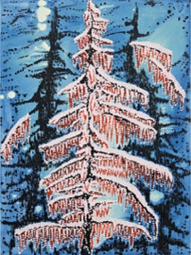 Blaue Stunde, Oil on canvas, 40 x 30 cm, 2014