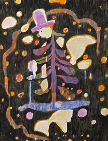 Dog Day, Gouache on paper, 65 x 50 cm, 2019