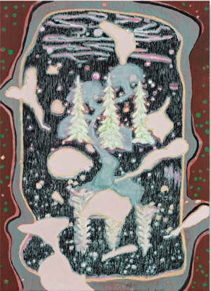 Fleck, Oil on canvas, 70 x 50 cm, 2018