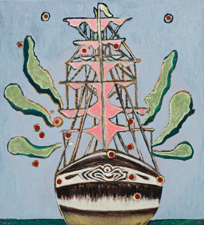 Ghost Ship, Oil on canvas, 55 x 50 cm, 2019