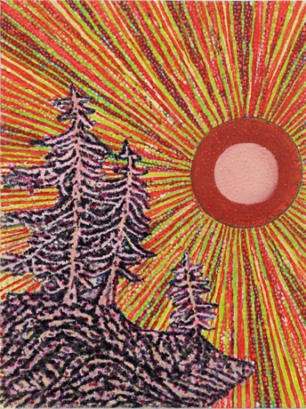 Sonne, Oil on canvas, 40 x 30 cm, 2015