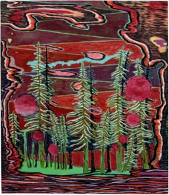 Tannöd, Oil on canvas, 110 x 100 cm, 2017