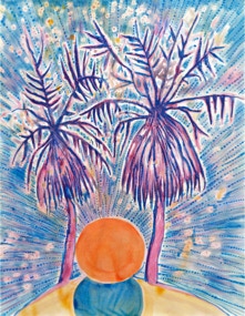 Untitled, Gouache on paper, 65 x 50 cm, 2016